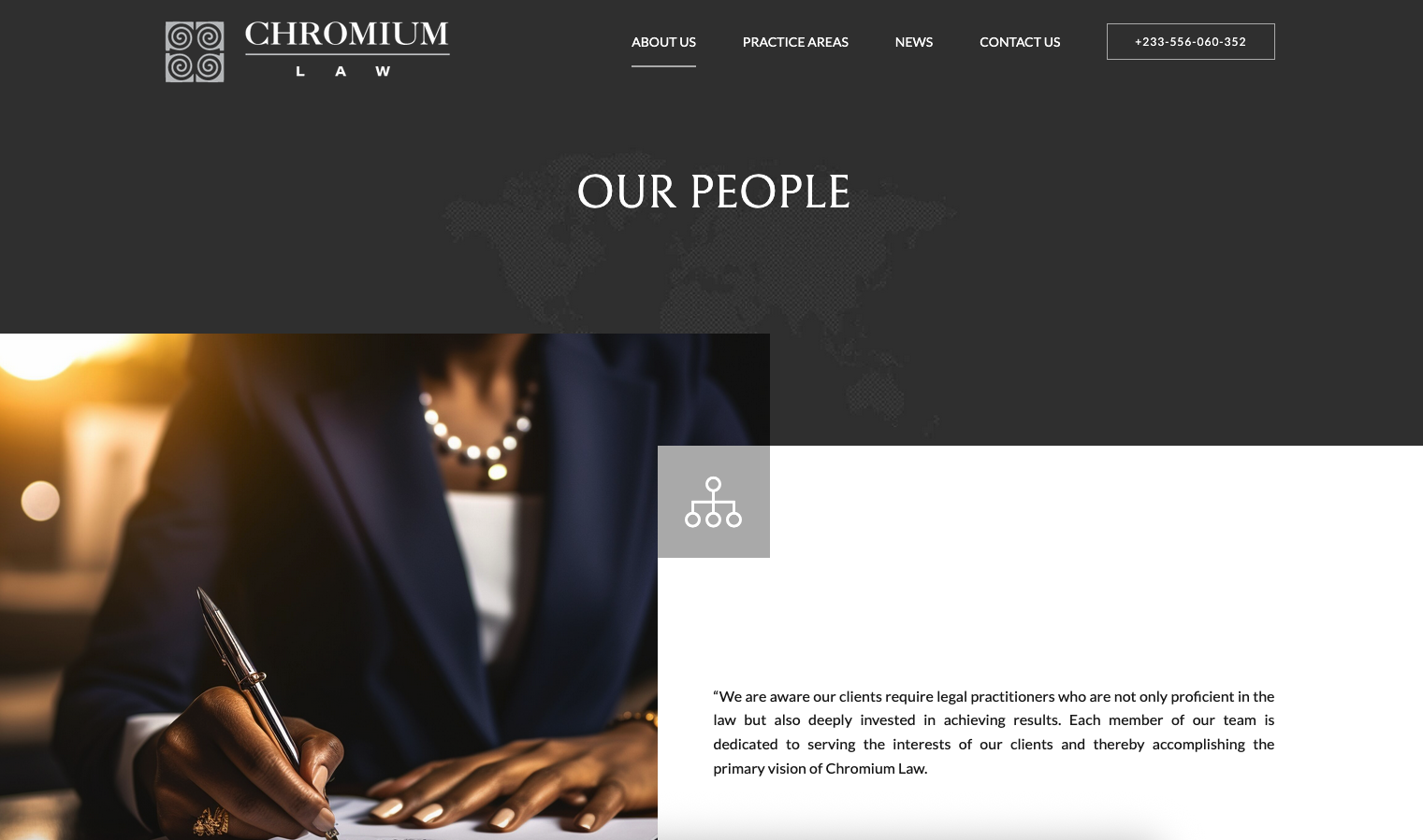 Chromium Law Corporate Brand & Practice Portal artifact 6